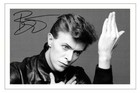 DAVID BOWIE Signed Autograph PHOTO Fan Gift Signature Print Music