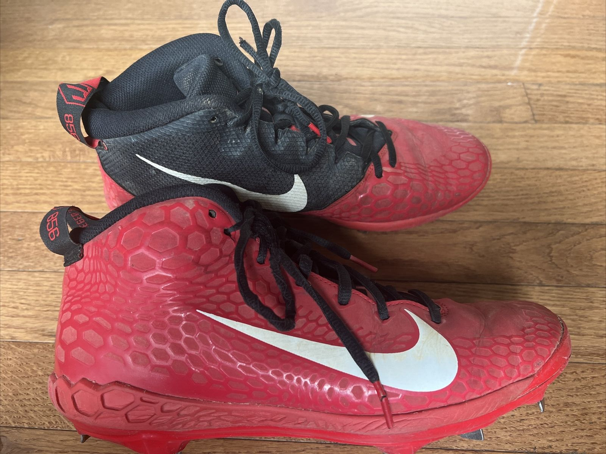 Buy Nike Force Zoom Mens Red Black Trout 5 Baseball Cleats  display picture 3