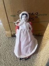 Antique German Miniature China Head Doll bisque hands feet 7 inch Hand stitch