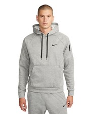 Nike Men's Therma Hooded Fitness Pullover  Dark Grey Heather  Medium