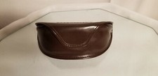 Clamshell BCBGMAXAZRIA Glasses Case, Brown