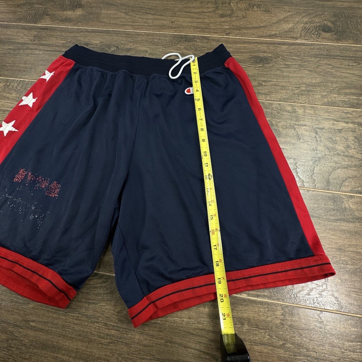 Vintage Champion USA Dream Team Shorts Mens XL Blue Olympic