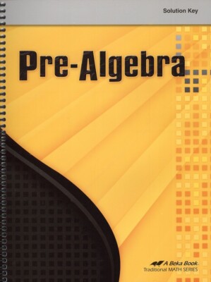 Abeka Pre-Algebra Solution Key 3rd Ed Traditional Math Series #N New