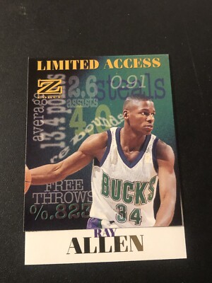 1997-98 Skybox Z-Force Limited Access Ray Allen #2/LA HOF