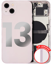 Back Housing W/ Small Components Pre-Installed Compatible For iPhone 13