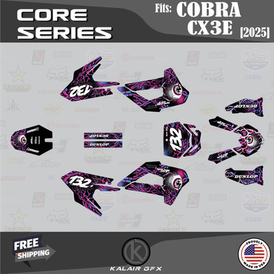 Graphics Kit for COBRA CX3E CX 3E (2025) Core Series - MAGENTA