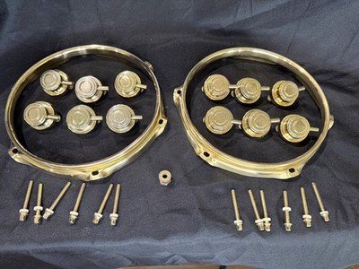 DW Collectors 8  Gold Hardware-hoops, lugs, Tension Rods, STM Suspension Mount