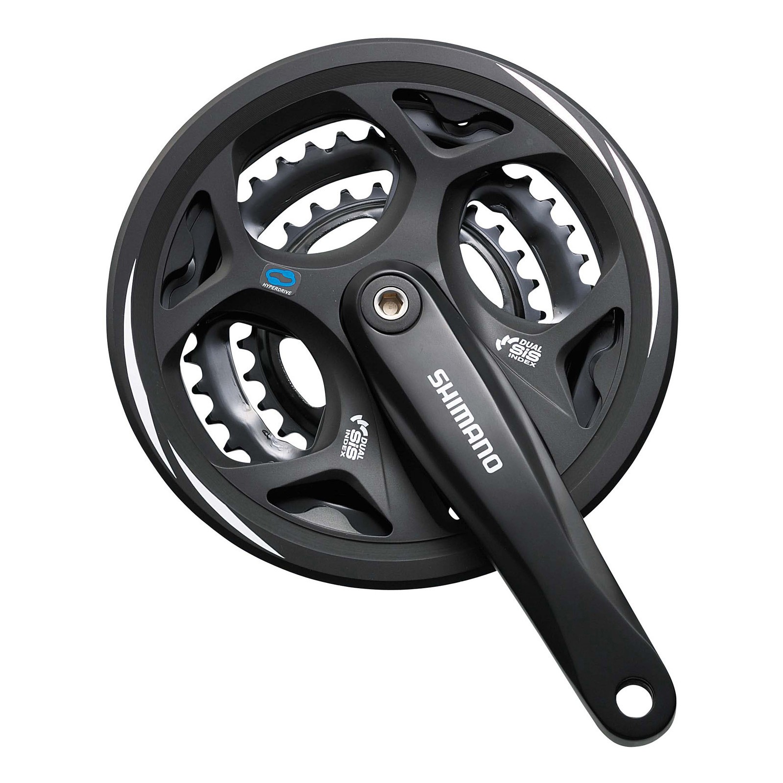 Shimano Altus Crankset Square Taper 48/38/28T 175mm Triple with Chainguard M311