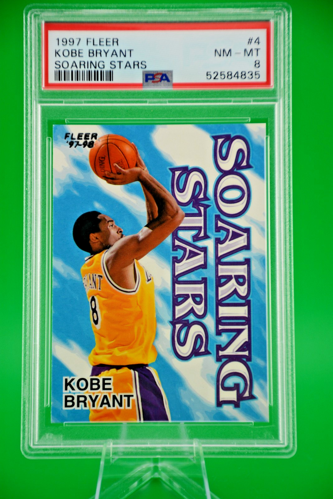 1997 Fleer Soaring Stars Kobe Bryant PSA 8 Near Mint Rare SS Los Angeles Lakers