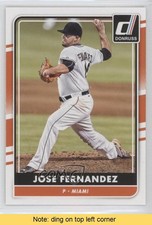 2016 Panini Donruss Jose Fernandez #156 READ 0c4