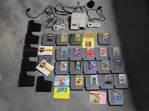 Av Modded Nintendo Nes-101 Top Loader Console 20 Games Zelda Mario ...