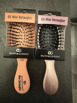 NWT OLIVIA GARDEN MINI DETANGLER BRUSH SET OF 2