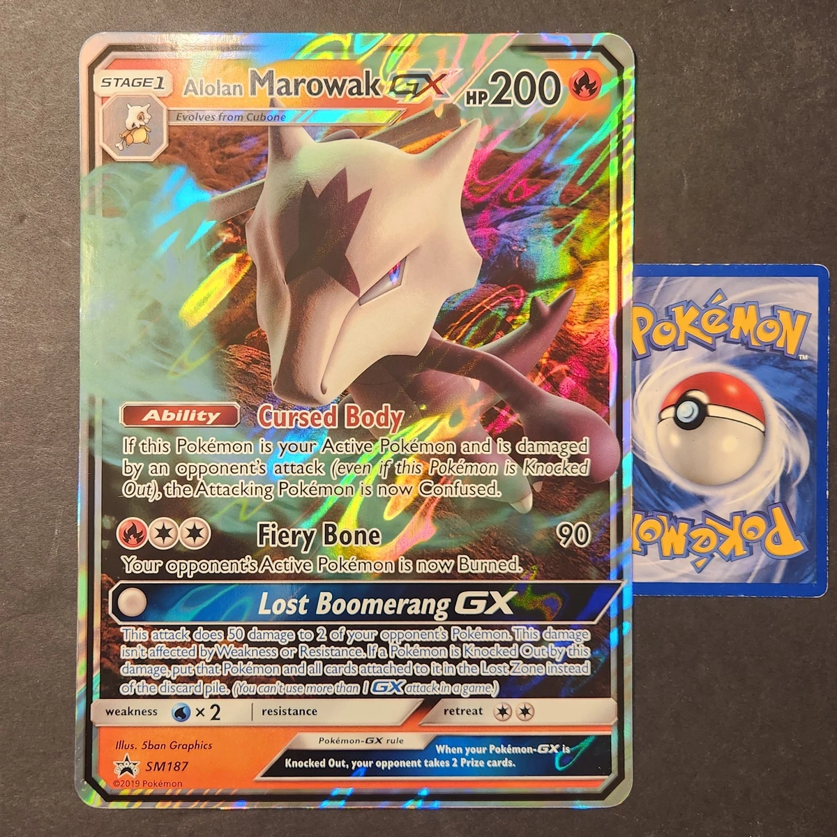 marowak pokemon card gx Alolan Marowak GX Pokemon Card Rare