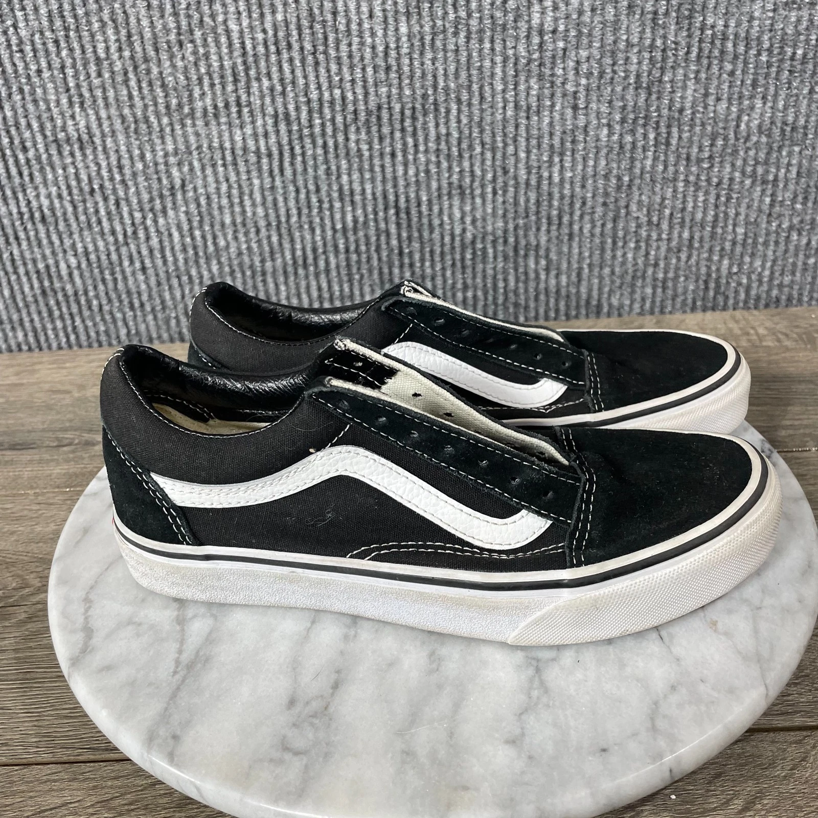 Scarpe Vans uomo 4 5 donna 6 nere basse tela stringate fondo piatto skate BMX