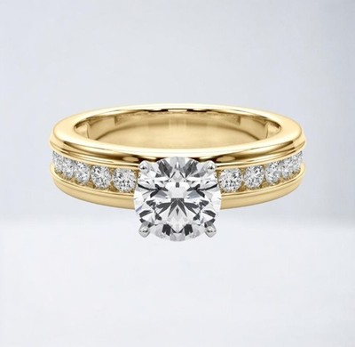 IGI Lab Created Diamant Verlobungsring 14K Multi-Tone Gold 2,00 Karat...