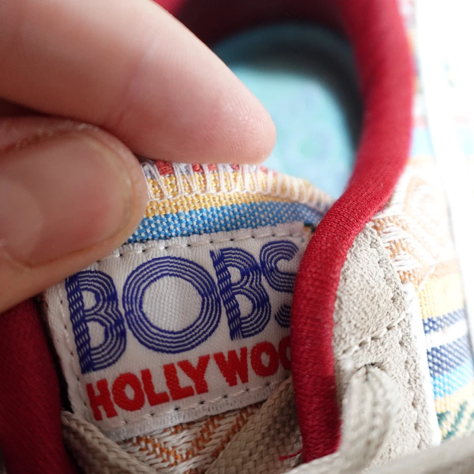 Tênis BOBS Hollywood Shoes Feminino Tamanho 9 Colorido Estampa Asteca Couro Camurça - Imagem 3 de 4
