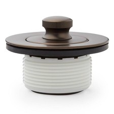 Brass Lift and Turn tub drain for 1-1/4" and 1-1/2" w/ plastic bushing, Oil