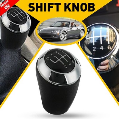 6 Speed Gear Shift Knob For MAZDA 3 BK BL 5 CR CW 6 II GH CX-7 ER MX-5 NC III MT