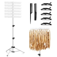 WMOVAN Braiding Hair Rack Height Adjustable 144 Pegs Braiding Rack Hair Exten...