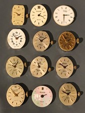 12 x Quartz Ladies Watch Movements Spares or Repair Genève Rotary Accurist
