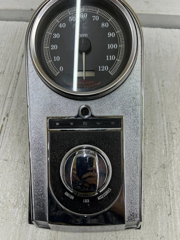 2000 Harley Davidson Dyna Wide Glide FXDWG Tank Console Dash Speedo needle bad - Image 2 of 4