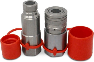 #ad #ad Flat Face Connect Under Pressure Hydraulic Quick 1 2 inch Red $101.05