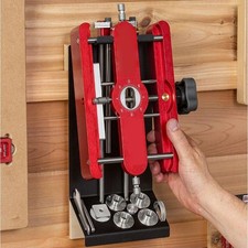 Drill Guide Punch Locator Cabinet Hardware Jig Drawer Pull Tool For Woodworking
