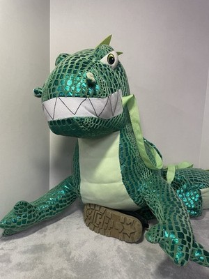 3 Plus Toddler Plush Green T-Rex Dinosaur Dragon Rider Halloween Costume Toy