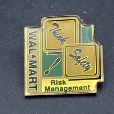 Walmart Risk Management Think Safety Lapel Hat Pin
