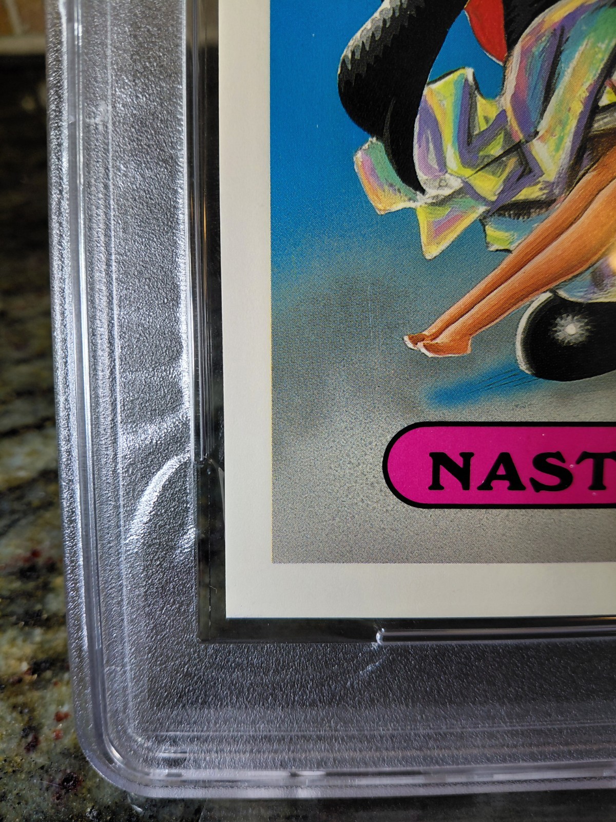 GARBAGE PAIL KIDS SERIES 1 NASTY NICK #1 (GIANT STICKERS) PSA EX-MT 6 (READ) view 6