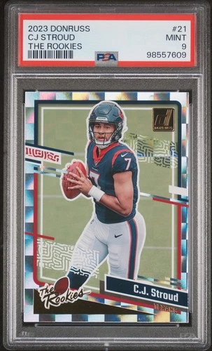 2023 PANINI DONRUSS THE ROOKIES #21 CJ STROUD ROOKIE RC PSA 9