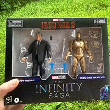 Hasbro Marvel Legends Infinity Saga Happy Hogan & Iron Man Mark XXI Boxed