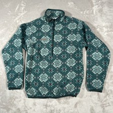 Vintage Columbia Fleece Mens S Aztec Quarter Zip 90s Outdoors Sweater USA Made