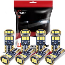 8-Pack 194 LED Bulb, Error Free T10 LED Bulb, White 6000K Super Bright 168 Bulbs