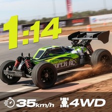 1:14 Scale 4WD Off Road RC Car 35KM/H High Speed Racing Truck 7-color LED lights
