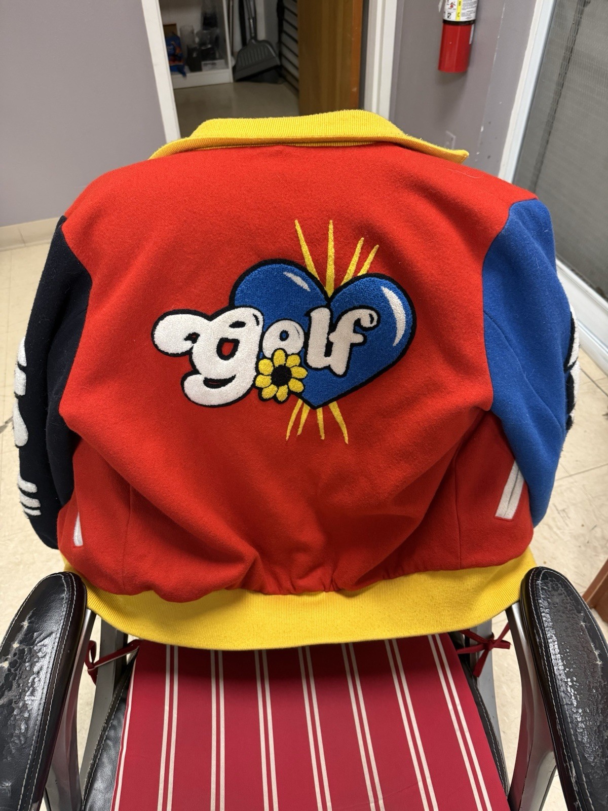 Authentic GOLF WANG Primary Varsity Jacket Winter… - image 1