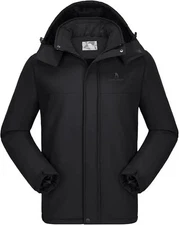 Camel Crown Mens Large Ski Jacket Black