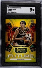 2024 Panini Select WNBA - Select Gold Future Angel Reese #9 (RC) /10 SGC 9