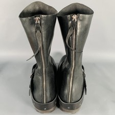 M.A+ Size 11 Black Leather Horsehide Buckle B...