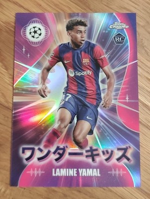   2023-24 Topps Chrome JAPAN edition RC LAMINE YAMAL #WK-3 WONDERKIDS ROOKIE  