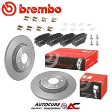 FOR MERCEDES A-CLASS A180 (MK4) BREMBO REAR BRAKE DISCS & PADS SET [2018 - 22]