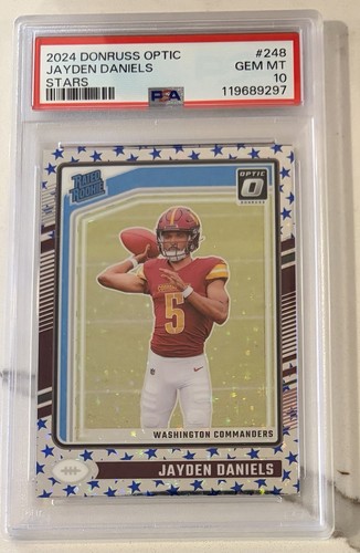 2024 Panini Donruss Optic - Rated Rookie Jayden Daniels #248 Stars Prizm PSA 10