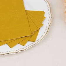 GOLD 50 Soft 2 Ply Dinner Cocktail Paper NAPKINS Party Events Home Decorations