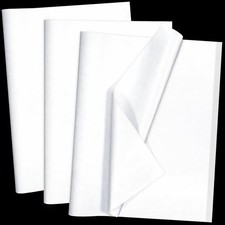 100 Sheets White Tissue Paper 14 x 20 Inches Recyclable White Wrapping Paper ...