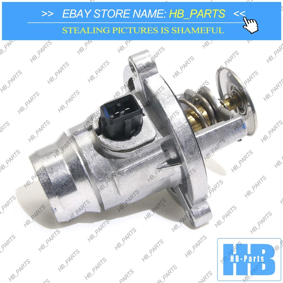 OEM Aluminum Thermostat w/ Housing For BMW X5 X6 E53 E60 E63 E64 E65 E66 E70 E71 Foto 4 de 4