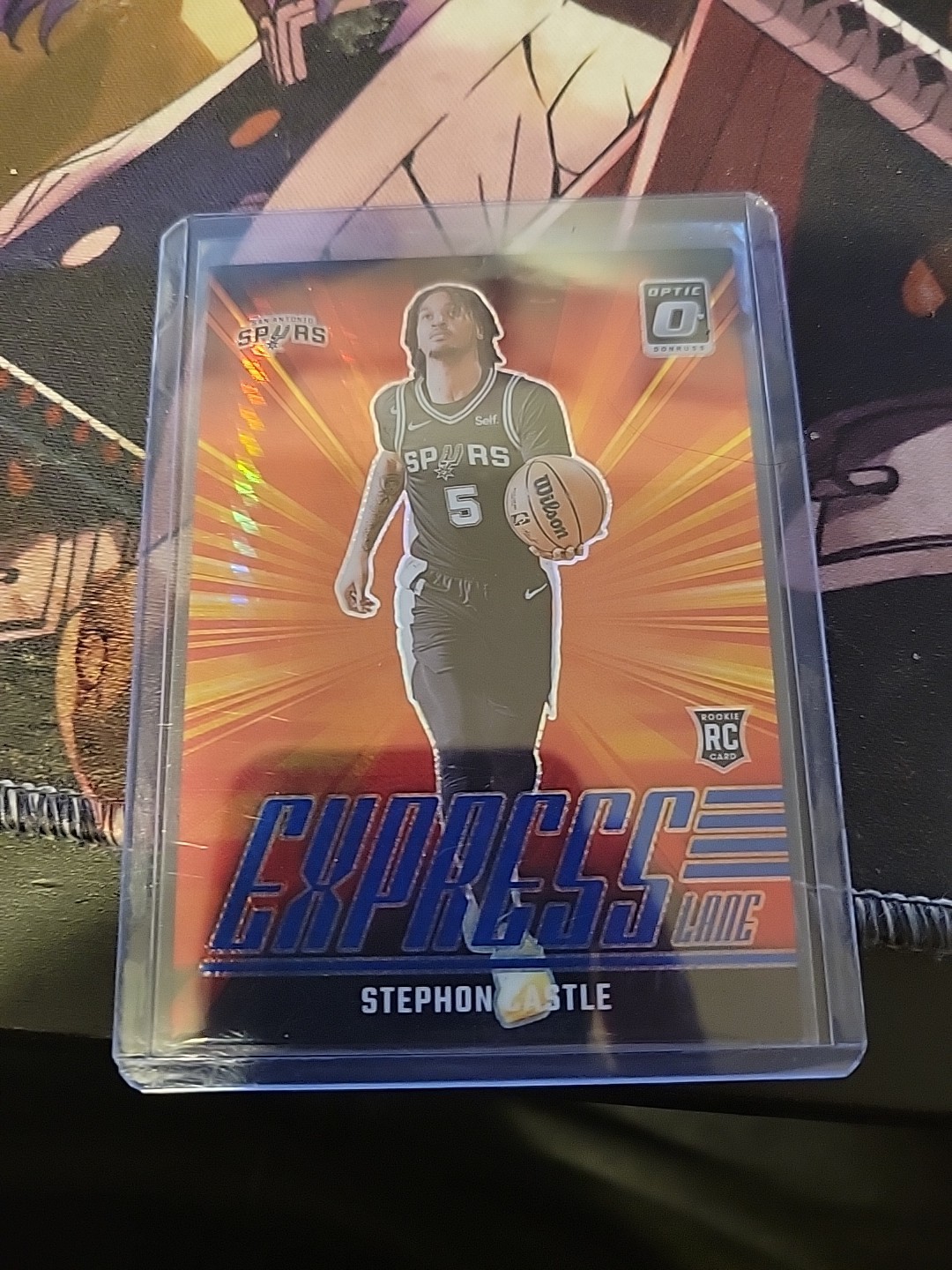 2024-25 Donruss Optic - Express Lane Stephon Castle Blue Hyper Prizm /175