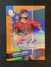 2024 Topps Big League Corbin Carroll Wrapper Redemption Auto Orange #1/15