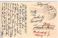 DR 1940, FP card v L�tte about Belzig to Werder, forwarding to Stukaschule Graz