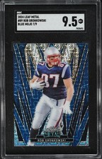 2024 Leaf Metal Blue Mojo Rob Gronkowski /9 #89 SGC 9.5 MINT+
