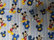 DISNEY MICKEY MOUSE COTTON FABRIC 36X44 1 YARD